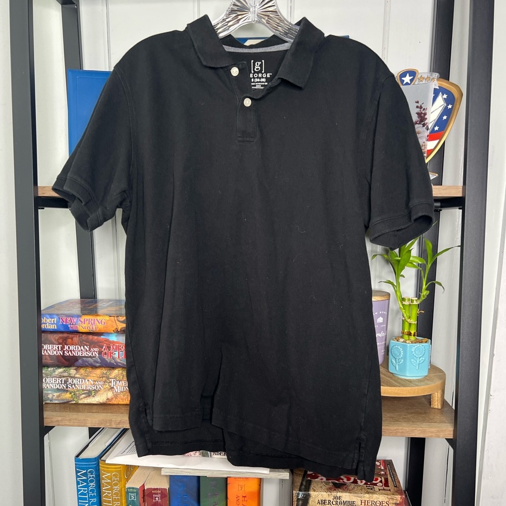 George Men's Polo Shirt in Black